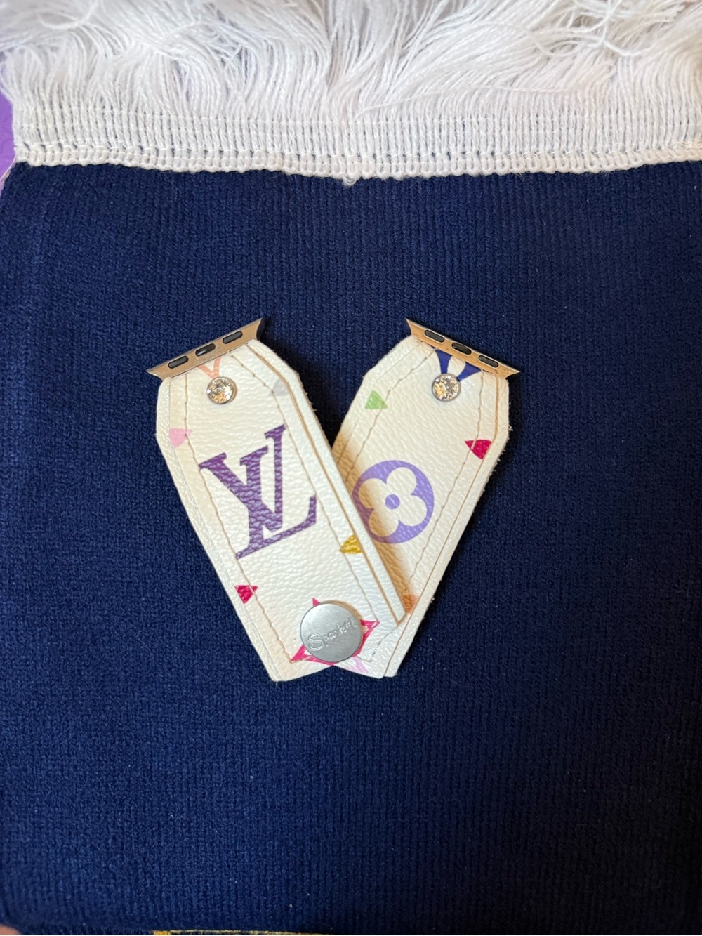 Upcycled Louis Vuitton Apple Watch Band by Spark*l